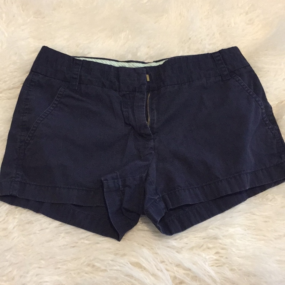Jcrew Navy Blue Chino Shorts